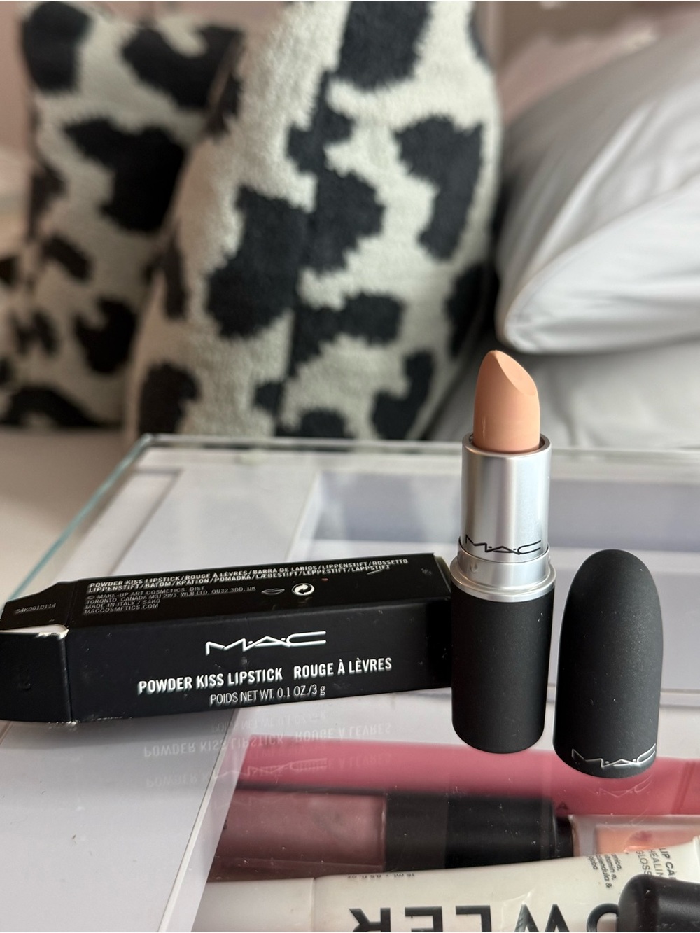 MAC Cosmetics Powder Kiss Lipstick - INFLUENTIALLY IT. DISCONTINUED